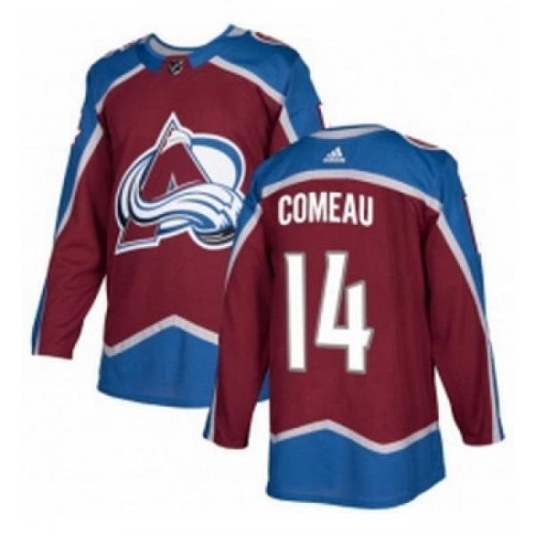 Youth Adidas Colorado Avalanche 14 Blake Comeau Premier Burgundy Red Home NHL Jersey