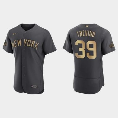 Men Jose Trevino NeW York Yankees 2022 Mlb All Star Game Authentic Charcoal Jersey