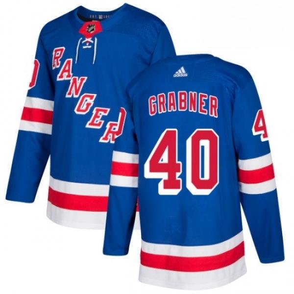 Mens Adidas New York Rangers 40 Michael Grabner Authentic Royal Blue Home NHL Jersey