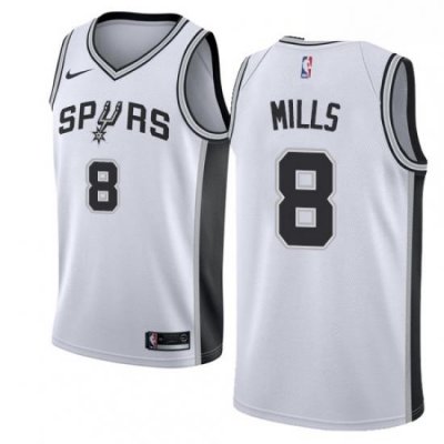 Youth Nike San Antonio Spurs 8 Patty Mills Authentic White Home NBA Jersey Association Edition