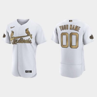 Men Women Youth Custom St.Louis Cardinals 2022 Mlb All Star Game Authentic White Jersey