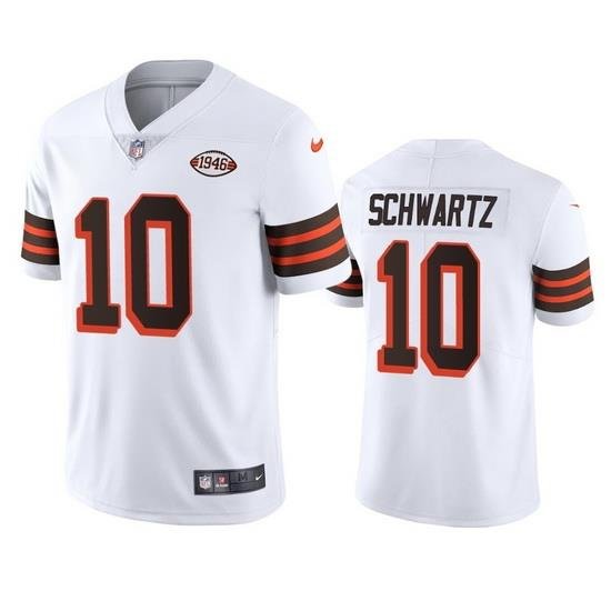 Cleveland Browns 10 Anthony Schwartz Nike 1946 Collection Alternate Vapor Limited NFL Jersey  White