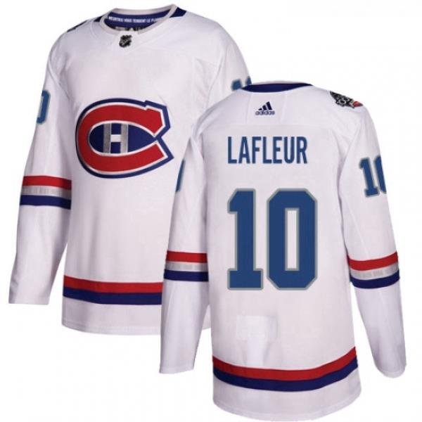 Youth Adidas Montreal Canadiens 10 Guy Lafleur Authentic White 2017 100 Classic NHL Jersey