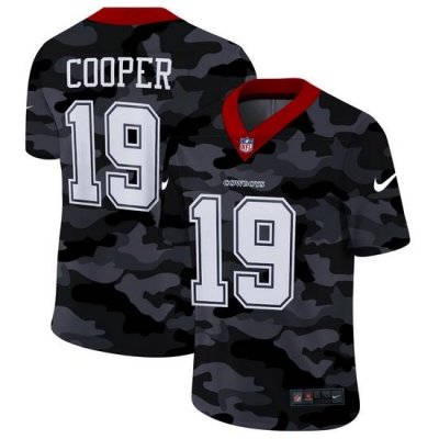 Dallas Cowboys 19 Amari Cooper Men Nike 2020 Black CAMO Vapor Untouchable Limited Stitched NFL Jersey