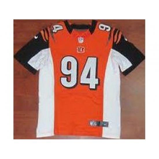 Nike Cincinnati Bengals 94 Domata Peko Orange Elite NFL Jersey