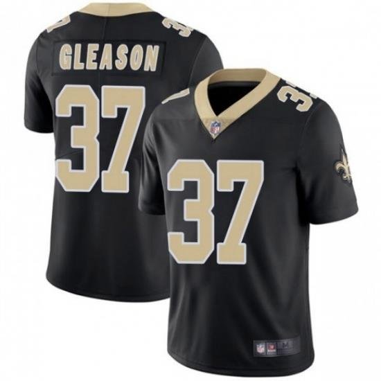 Men New Orleans Saints 37 Steve Gleason Black Vapor Limited Jersey