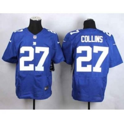 nike nfl jerseys new york giants 27 collins blue[Elite][collins]