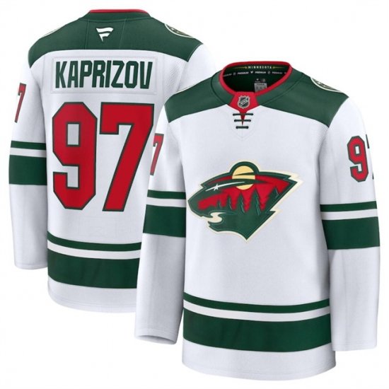 Men Minnesota Wild ACTIVE PLAYER Custom White 2024 25 Away Stitched Hockey Jersey