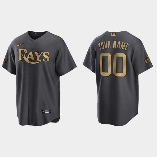 Men Women Youth Custom Tampa Bay Rays 2022 Mlb All Star Game Charcoal Replica Jersey