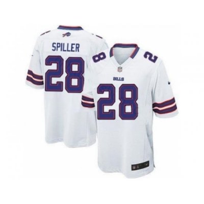 Nike Buffalo Bills 28 C.J. Spiller White Game NFL Jersey