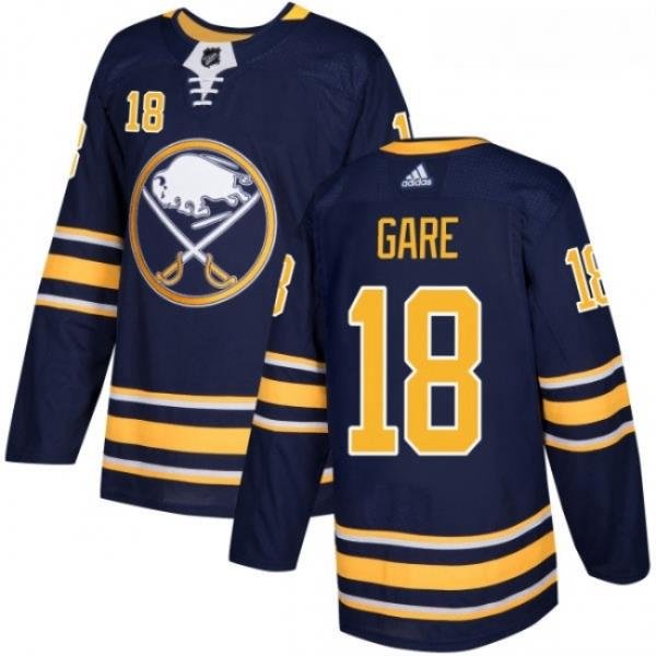 Youth Adidas Buffalo Sabres 18 Danny Gare Authentic Navy Blue Home NHL Jersey