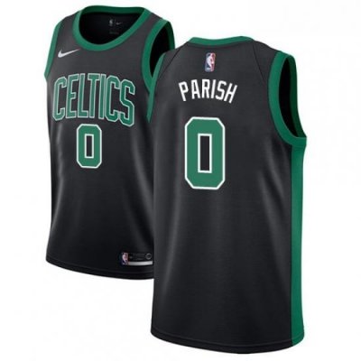 Womens Adidas Boston Celtics 0 Robert Parish Swingman Black NBA Jersey Statement Edition