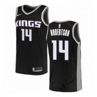 Youth Nike Sacramento Kings 14 Oscar Robertson Swingman Black NBA Jersey Statement Edition