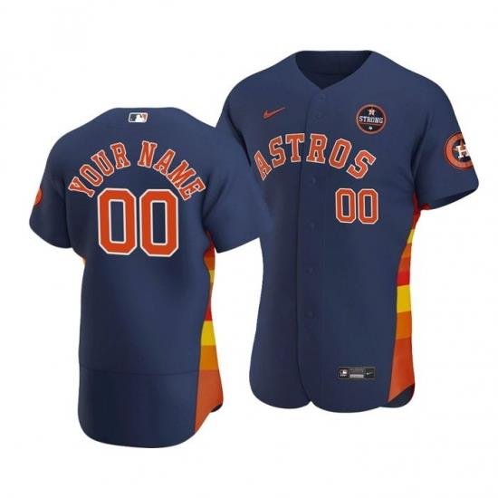 Men Women Youth Toddler Houston Astros Navy Custom Nike MLB Flex Base Jersey