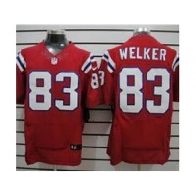 Nike New England Patriots 83 Wes Welker Red Elite NFL Jersey