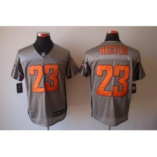 Nike Chicago Bears 23 Devin Hester Grey Elite ShadoW NFL Jersey