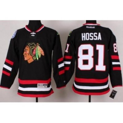 Chicago Blackhawks 81 Marian Hossa Black 2014 Stadium Series NHL Jersey