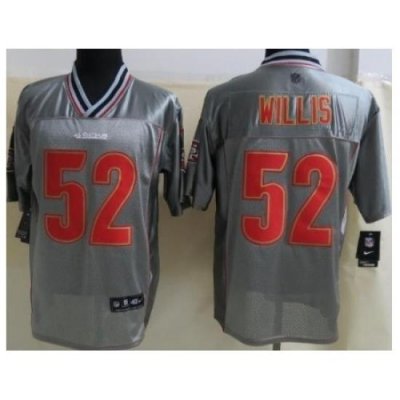 Nike San Francisco 49ers 52 Patrick Willis Grey Elite Vapor NFL Jersey