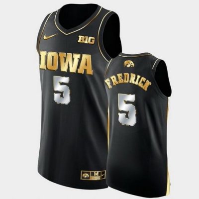 Men Iowa Hawkeyes C.J. Fredrick Golden Edition Black Authentic Limited Jersey