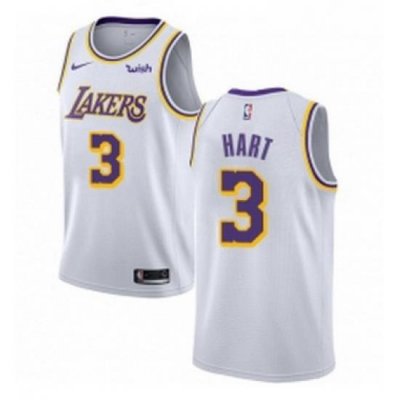 Youth Nike Los Angeles Lakers 3 Josh Hart Swingman White NBA Jersey Association Edition