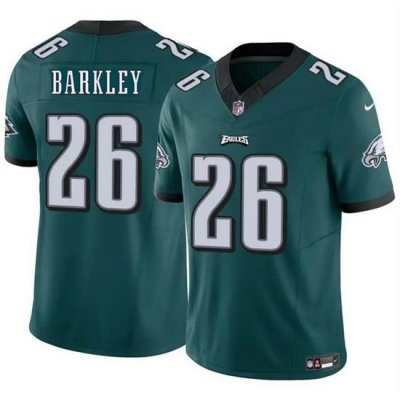 Men Philadelphia Eagles 26 Saquon Barkley Green 2023 F U S E  Vapor Untouchable Limited Football Stitched Jersey