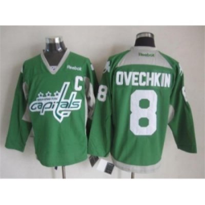 NHL Washington Capitals 8 alex Ovechkin green jerseys