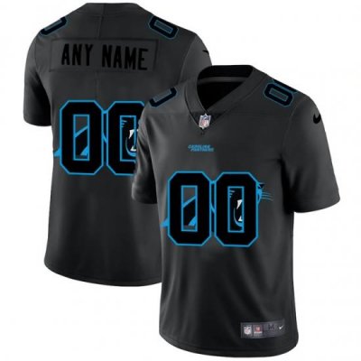 Men Women Youth Toddler Carolina Panthers Custom Men Nike Team Logo Dual Overlap Limited NFL Jerseyey Black