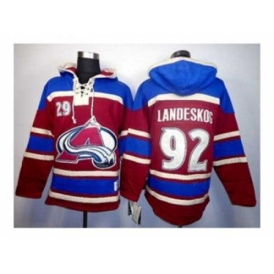 NHL Jerseys Colorado Avalanche #92 landeskog red-blue[pullover hooded sweatshirt]