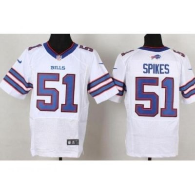 Nike Buffalo Bills 51 Brandon Spikes White Elite NFL Jersey