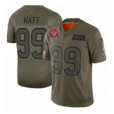 Womens Houston Texans 99 JJ Watt Limited Camo 2019 Salute to Service Football Jersey