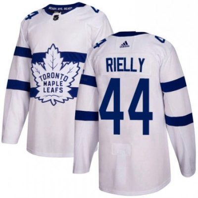 Youth Adidas Toronto Maple Leafs 44 Morgan Rielly Authentic White 2018 Stadium Series NHL Jersey