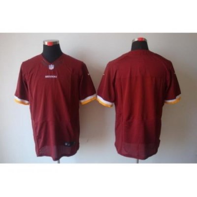 Nike Washington Redskins Blank Red Elite NFL Jersey