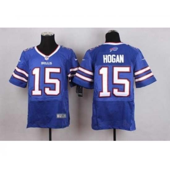 nike nfl jerseys buffalo bills 15 hogan blue[Elite]