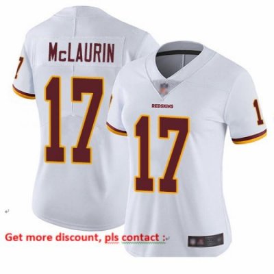 Redskins 17 Terry McLaurin White Women Stitched Football Vapor Untouchable Limited Jersey