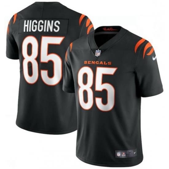 Men Nike Cincinnati Bengals 85 Tee Higgins Black Vapor Limited Jersey