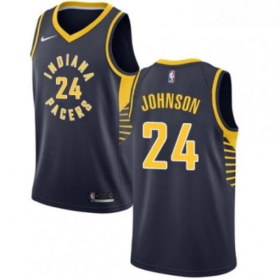 Womens Nike Indiana Pacers 24 Alize Johnson Swingman Navy Blue NBA Jersey Icon Edition