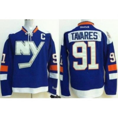 New York Islanders 91 John Tavares Blue Jerseys