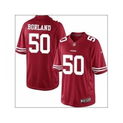 Nike San Francisco 49ers 50 Chris Borland Red Limited NFL Jersey