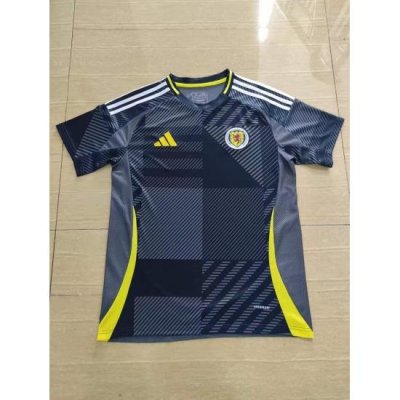 Scotland 2024 Soccer Jersey Home Black