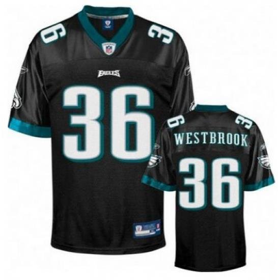 Philadelphia Eagles 36 Brian Westbrook Black Elite mens jersey