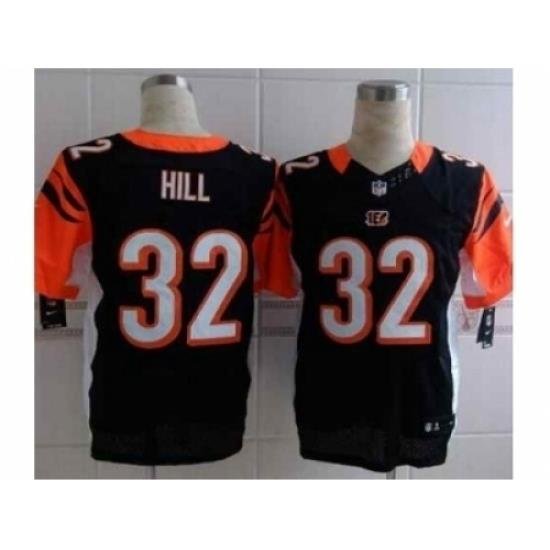 Nike Cincinnati Bengals 32 Jeremy Hill black Elite NFL Jersey