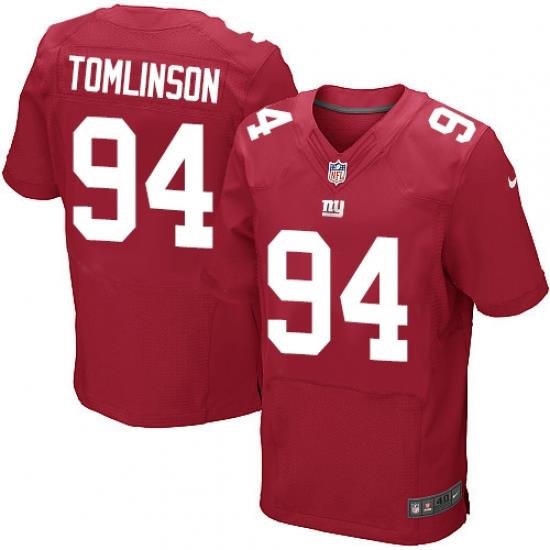 Nike Giants #94 Dalvin Tomlinson Red Alternate Mens Stitched NFL Elite Jersey