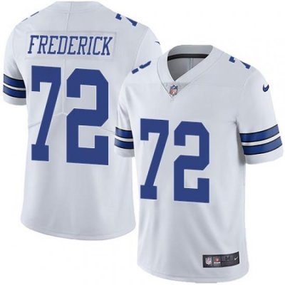 Nike Cowboys #72 Travis Frederick White Mens Stitched NFL Vapor Untouchable Limited Jersey