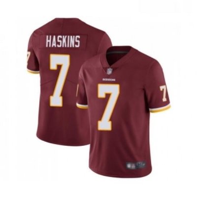 Mens Washington Redskins 7 Dwayne Haskins Burgundy Red Team Color Vapor Untouchable Limited Player Football Jersey