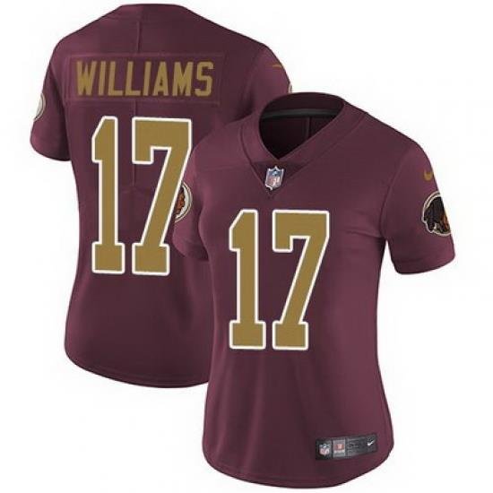 Nike Redskins #17 Doug Williams Burgundy Red Alternate Womens Stitched NFL Vapor Untouchable Limited Jersey