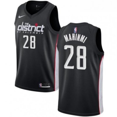 Youth Nike Washington Wizards 28 Ian Mahinmi Swingman Black NBA Jersey City Edition