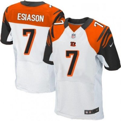 Mens Nike Cincinnati Bengals 7 Boomer Esiason Elite White NFL Jersey