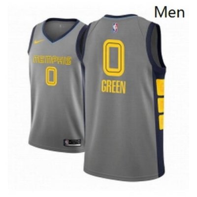 Men NBA 2018 19 Memphis Grizzlies 0 JaMychal Green City Edition Gray Jersey