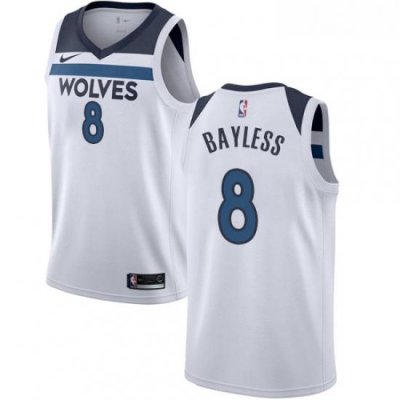 Youth Nike Minnesota Timberwolves 8 Jerryd Bayless Swingman White NBA Jersey Association Edition