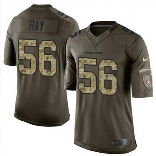 Nike Denver Broncos #56 Shane Ray Green Men 27s Stitched NFL Limited Salute To Service Jersey